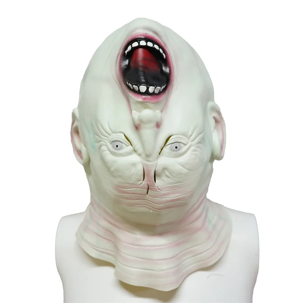 قناع رعب للهالوين كوسبلاي غيبوبة من اللاتكس غطاء رأس مقلوب لعب الأدوار قناع تنكر الدموي لعيد الفصح الغريبة حفلة تنكرية برو