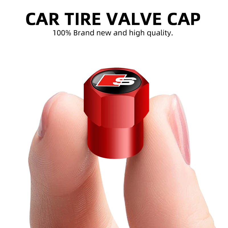 سيارة الإطارات صمام ينبع غطاء التخريش نمط الإطارات غطاء صمام الإطارات عجلة الجذعية غطاء صمام الهواء لأودي A3 A4 A5 A8 Q3 Q5 Q7 S3 S4 S5 B6 #3