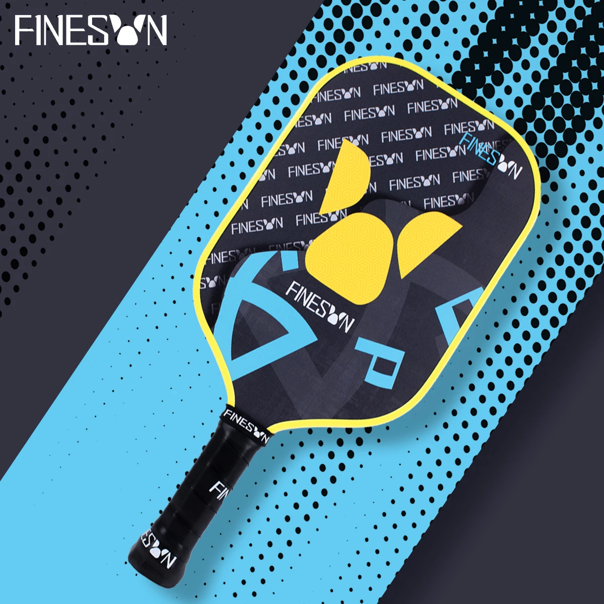 Finesun Pickleball Paddles Set of 2 USAPA Compliant Fiberglass Surface with Injection Molding Pickleballs for Men Women Beginner