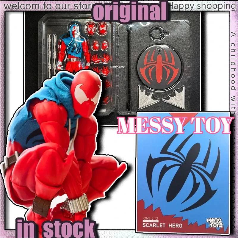 figurine-d'action-100-originale-messtoys-scarlet-spider-spiderman-scarlet-hero-costume-bleu-modele-de-collection-en-tissu-jouet-anime-cadeau