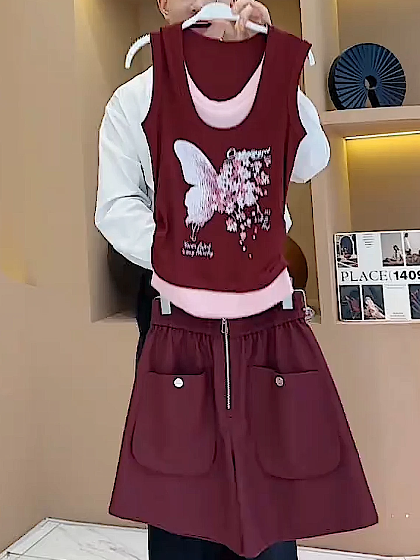 

Летний повседневный модный утягивающий круглый жилет Ne Svel, комплект из двух предметов, женская одежда, удобный ансамбль из смеси хлопка