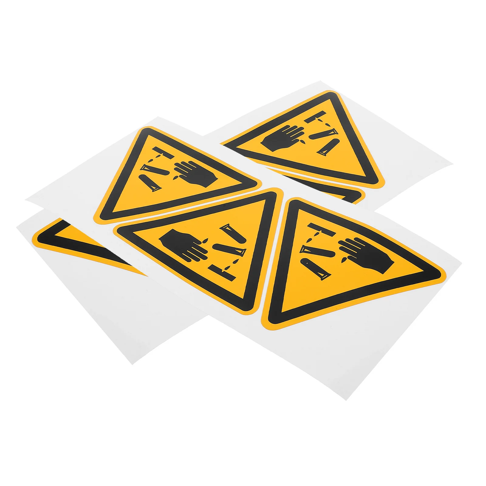 6 szt. Naklejek ostrzegawczych przed korozją, przyciągające wzrok etykiety ostrzegawcze dla fabryk i magazynów, naklejki ostrzegawcze.