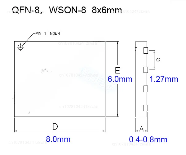 

Sp325 / 328 Programmer Special Burning Seat: Am-qfn8-8x6a Burning Seat (inlet Seat)