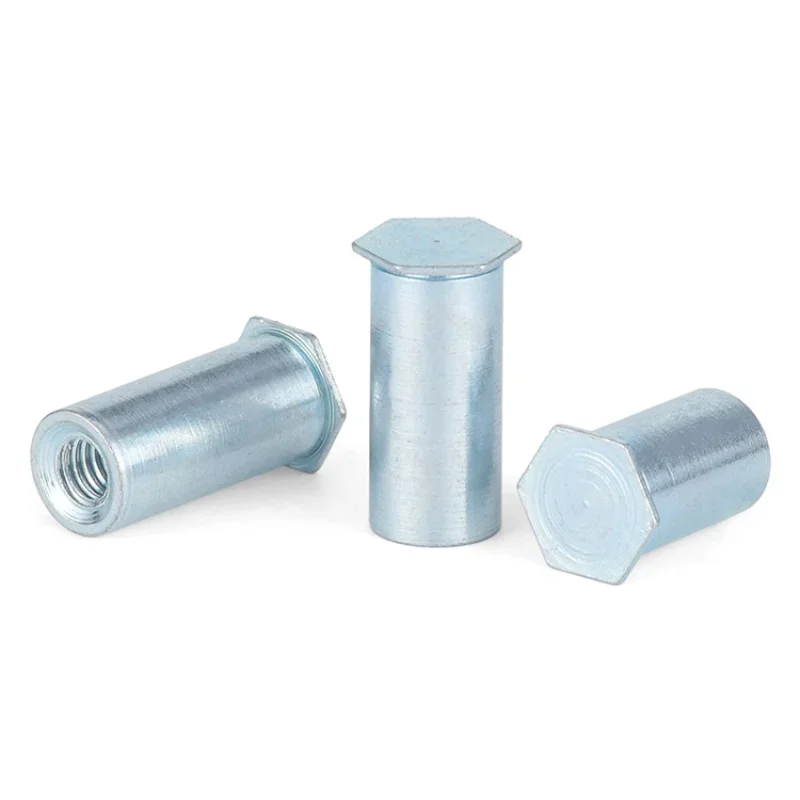 Rivet stud blind hole BSO riveting piece Pressure plate screw nutM2 M2.5 M3  hexagon head blind hole studs view 4