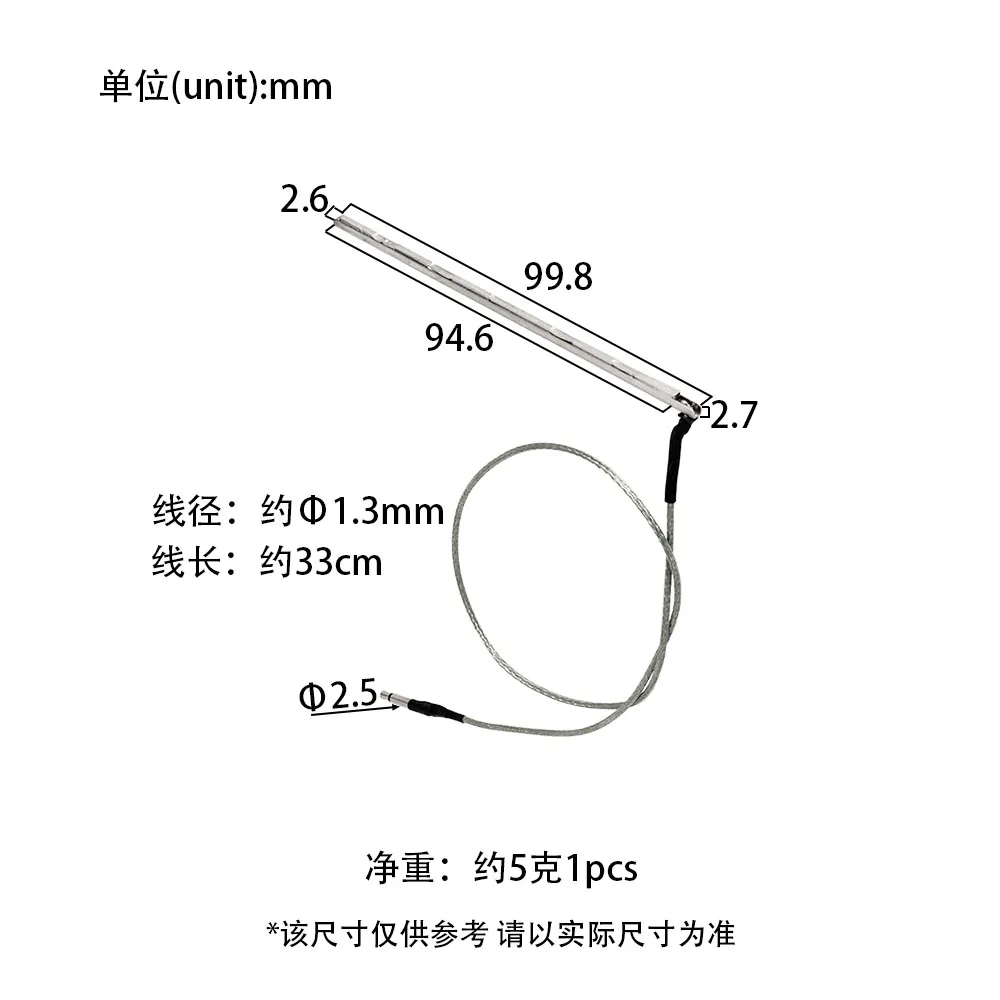 10cm Piezo-Tonabnehmerstreifen für 12-saitige Hawaii-Gitarre und Ukulele – Neuartiger Instrumenten-Tonabnehmerstab – Detail 10