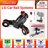 YELANGU L5i Car Rail Systems Camera Slider Dolly Time Lapse Electric Motorized Dolly Car For Camera Phone Camcorder DSLR