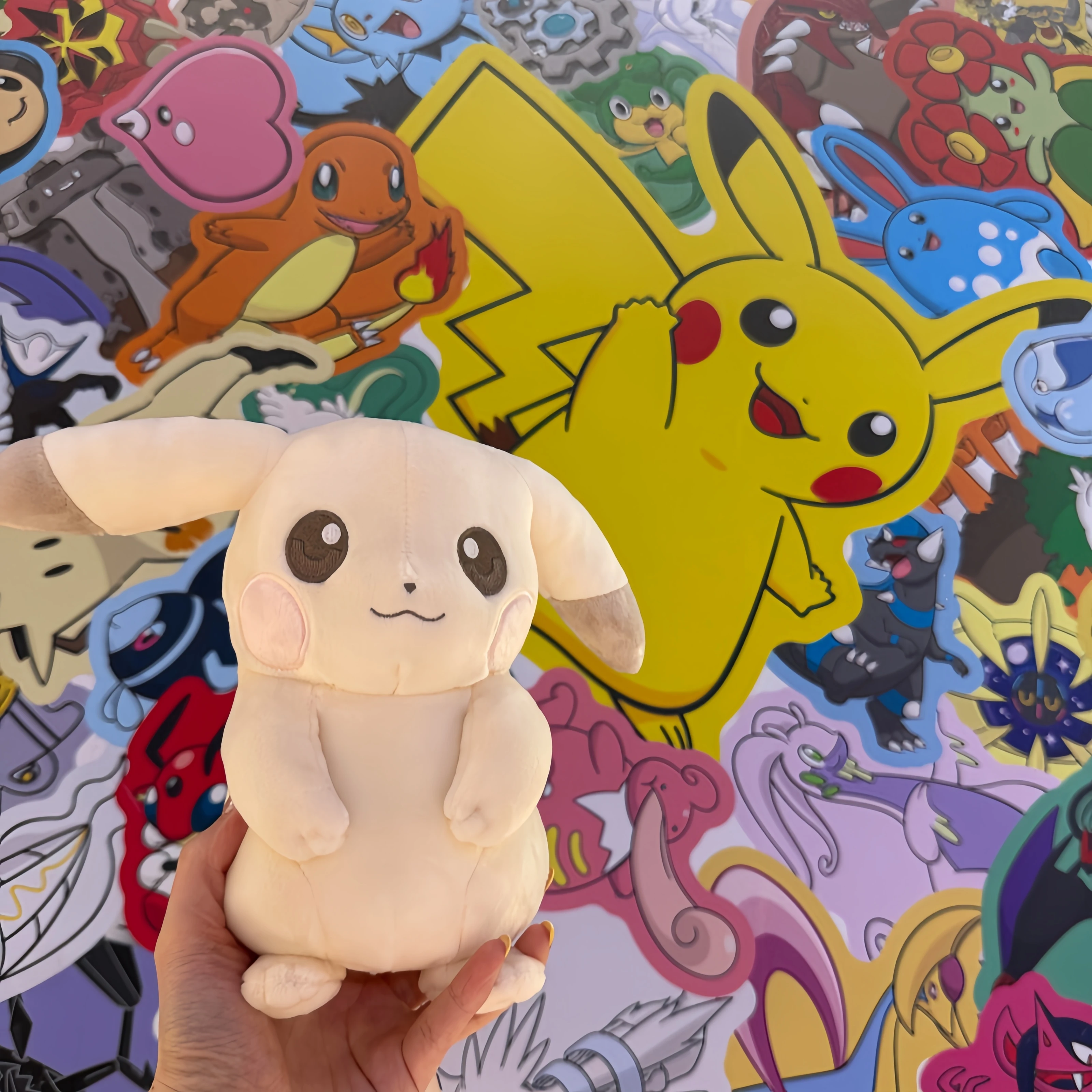 Pokopia Pokemon Light Color Pikachu Plüschtier Cartoon & Niedliches Anime-Kinderspielzeug Stoffpuppe Valentinstagsgeschenk