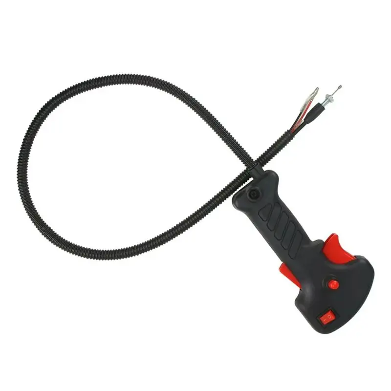 NEW HOT In Stock-1Pcs 19Mm Orange Strimmer Handle For Trimmer And Brush Cutter With 80Cm Throttle Trigger Cable