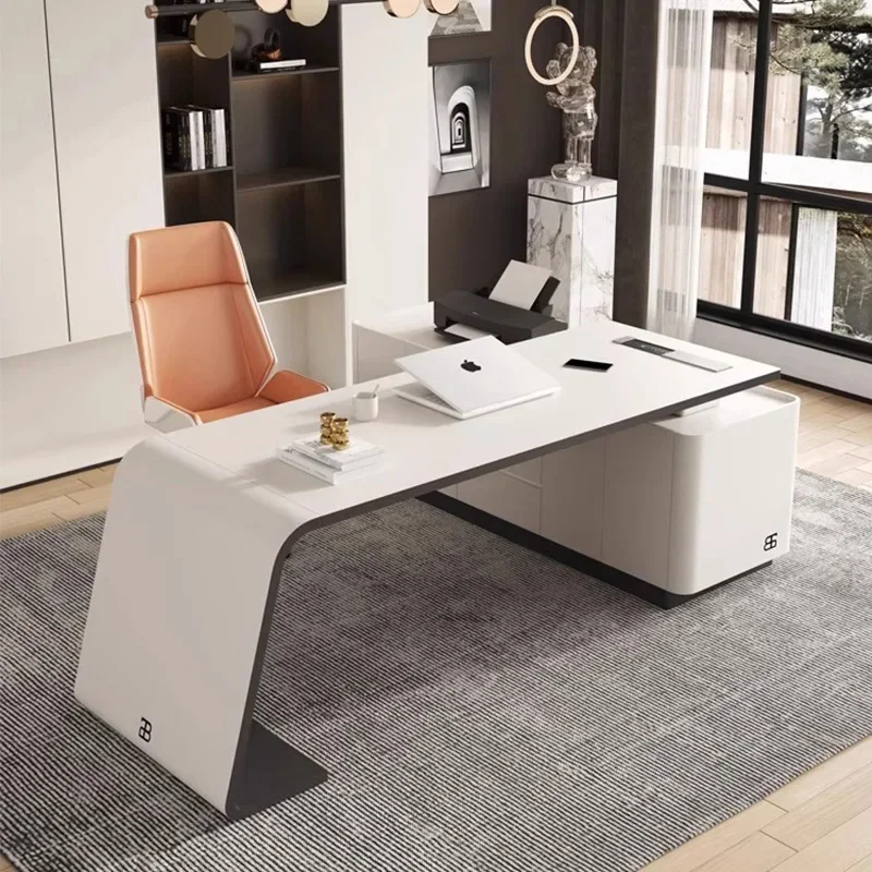 مكتب مكتب طلاء فاخر راقي وبسيط وحديث ومبتكر مكتب الرئيس مدير Mesas De Escritorio أثاث المكاتب