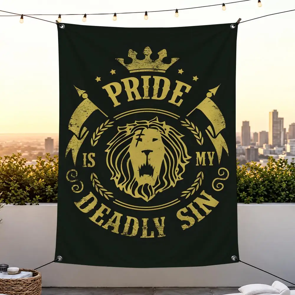 Anime T-The Seven Deadly Sins Flags Vertical Wall Hanging for Bedroom Dorm Living Room Party Camping Gift Decoration