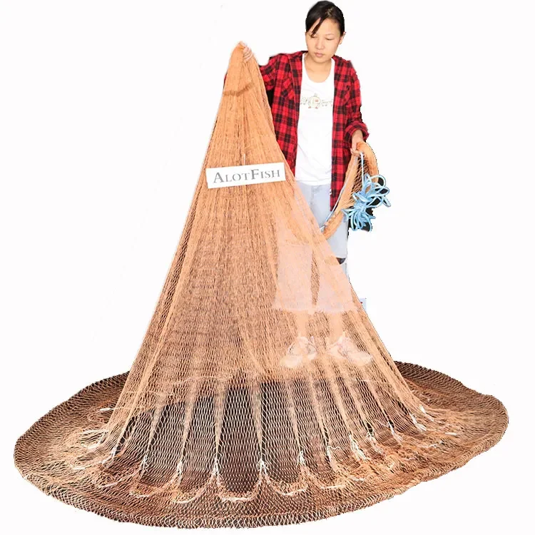 12ft 0.75lb Brown Japanese Fishing Net Japan Cast Net