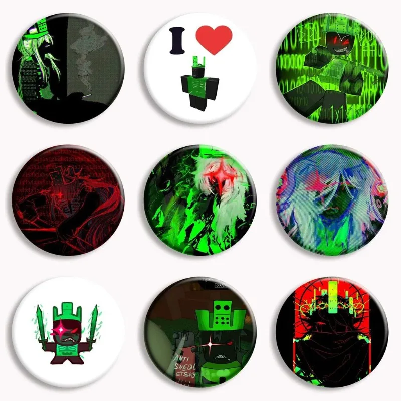 الإبداعية الكرتون Roblox المعادن المينا بروش شارات على ظهره الملابس التلبيب الستر الجينز اكسسوارات الديكور بطاقة هدية #1