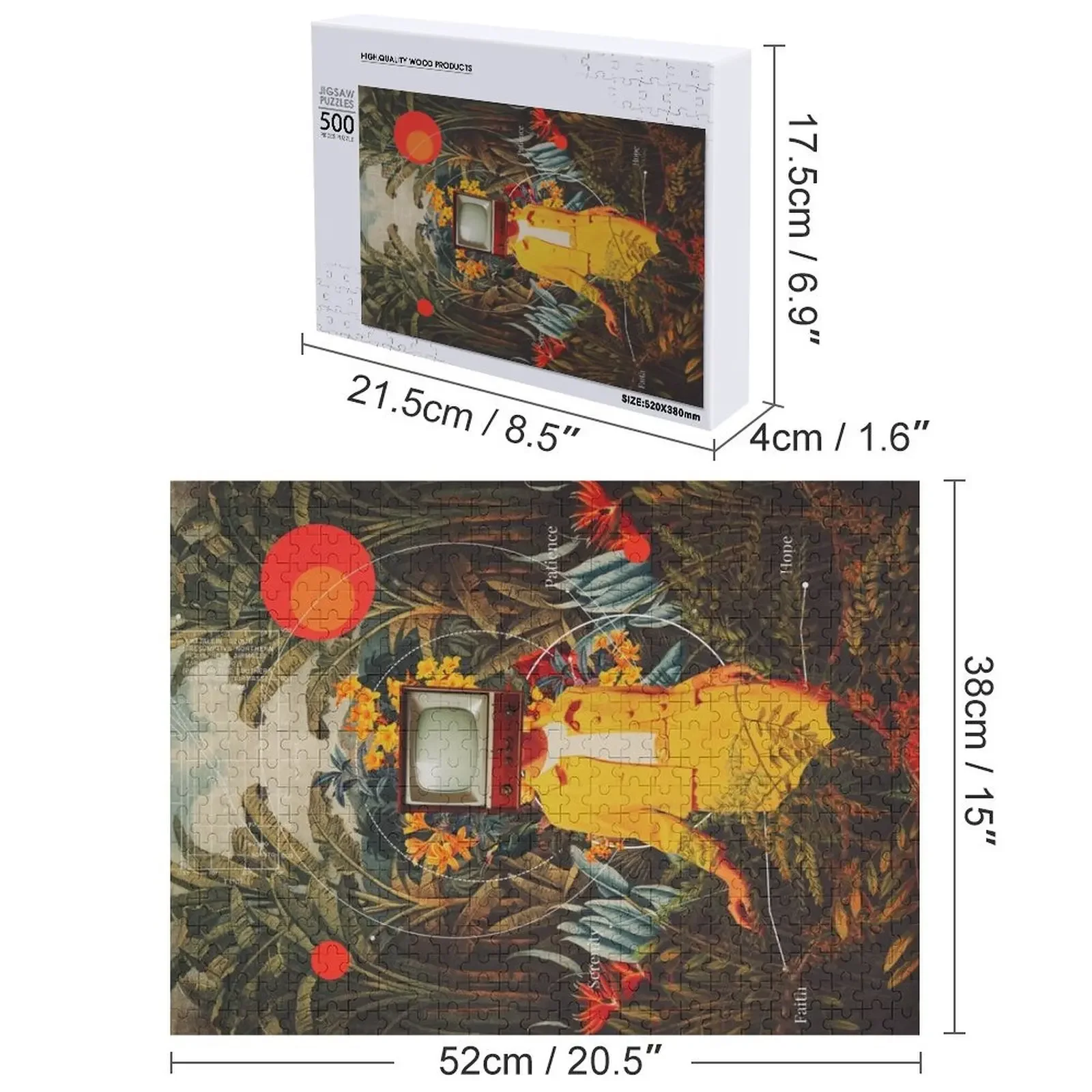 لقد جاءت من أحجية الصور المقطوعة البرية، صناديق خشبية، ألغاز خشبية للكبار