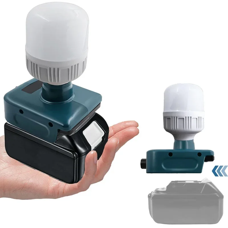 

Портативный светодиодный рабочий фонарь для аккумулятора Makita 18 В, 12 Вт, лампа для кемпинга на открытом воздухе, низковольтная лампа