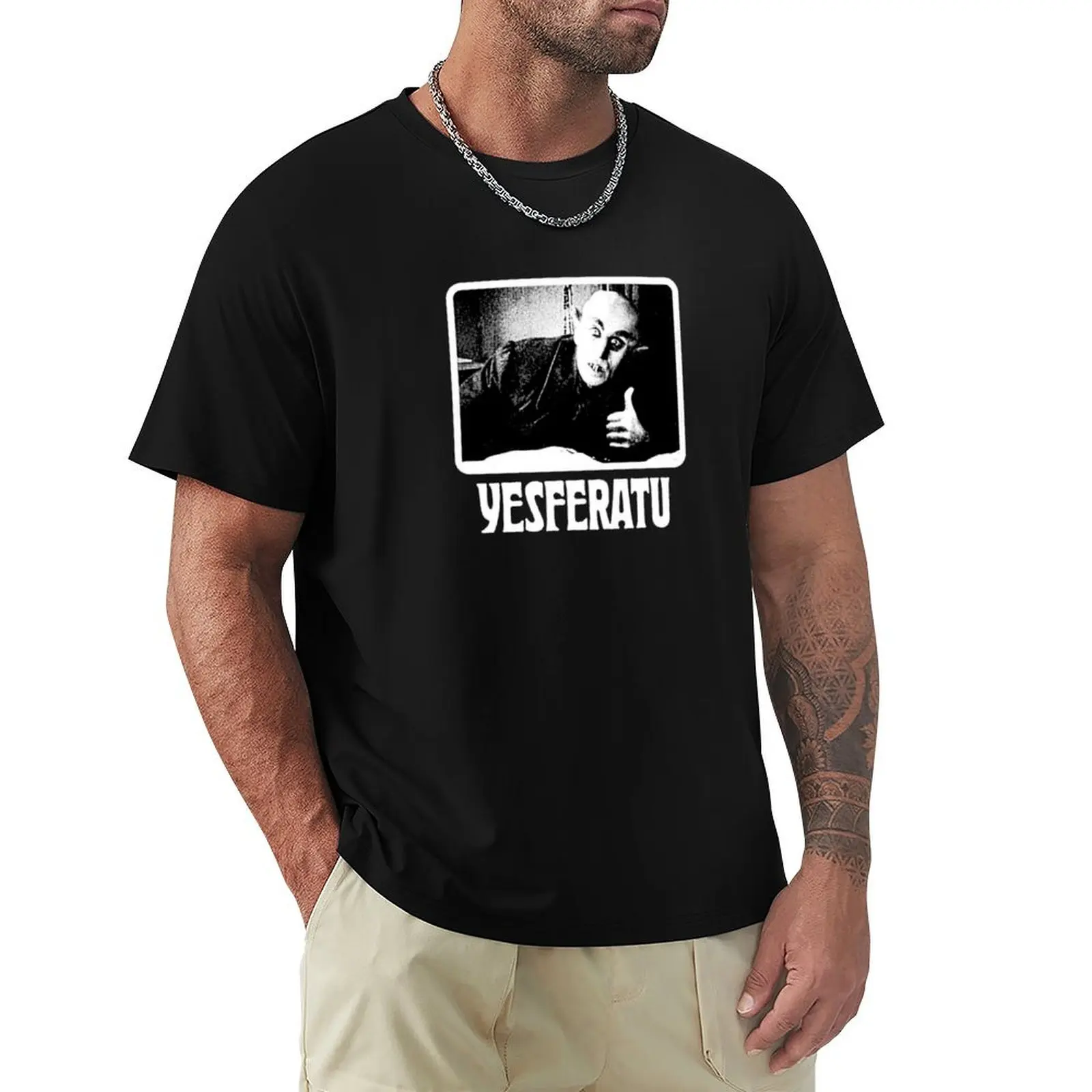 

Yesferatu - Nosferatu parody T-Shirt gifts for boyfriend rapper graphic tees men clothes