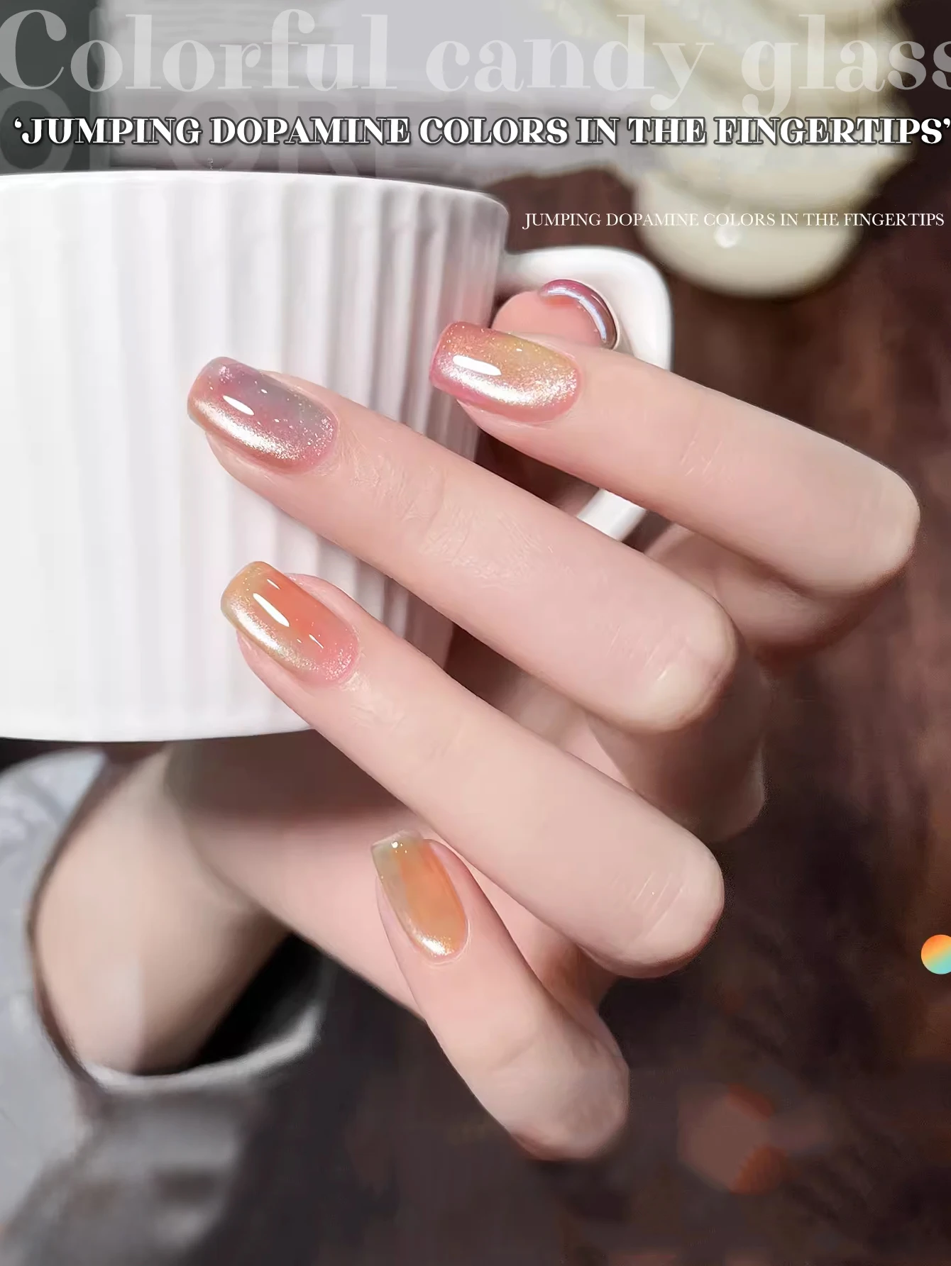 MIANEL 12 مللي 1-9 قطعة طلاء أظافر جل زجاجي كاندي مع تأثير عين القط 2025 مبيعاً طلاء أظافر زجاجي حلوى الدوبامين الأكثر مبيعًا #3