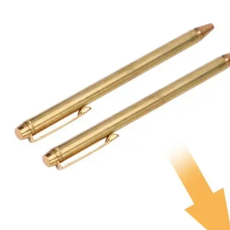 Brass Dowsing Rods Detector 57cm Adjustable Paranormal Hunting Psychic Rod For Water Vein Finding And Location Measurement Tool