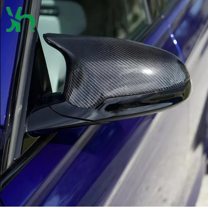 ل BMW F87 M2C F80 M3 F82 F83 M4 (2014-2019) اكسسوارات Rhd سيارة ألياف الكربون غطاء مرآة جانبية #2