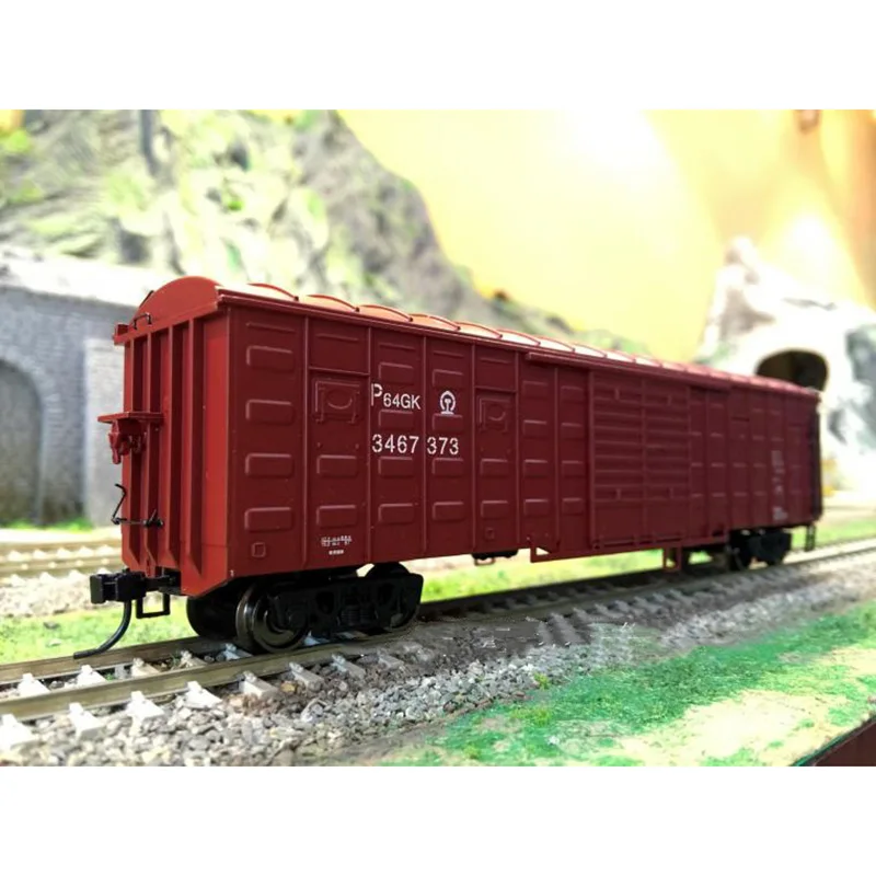 Diecast HO Scale 1/87 China P64/P65 Train Transporter Carriage Model Red Green Black Adult Collection Static Display
