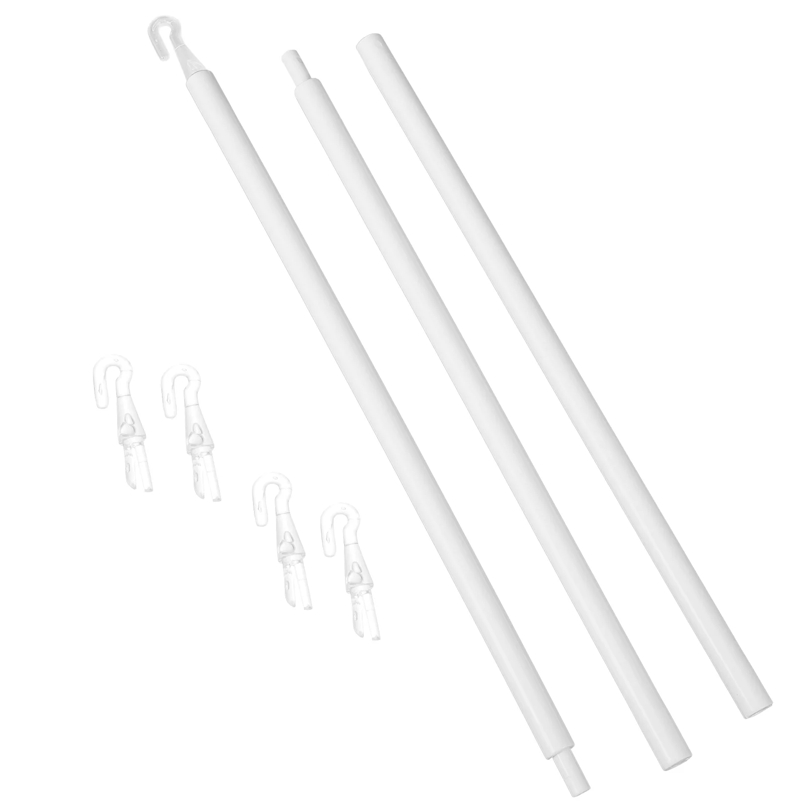 

Accessories for Car Auto Window Shades Venetian Blind Rod Drapery Rods Component Tilt White Opener Pole Travel Office