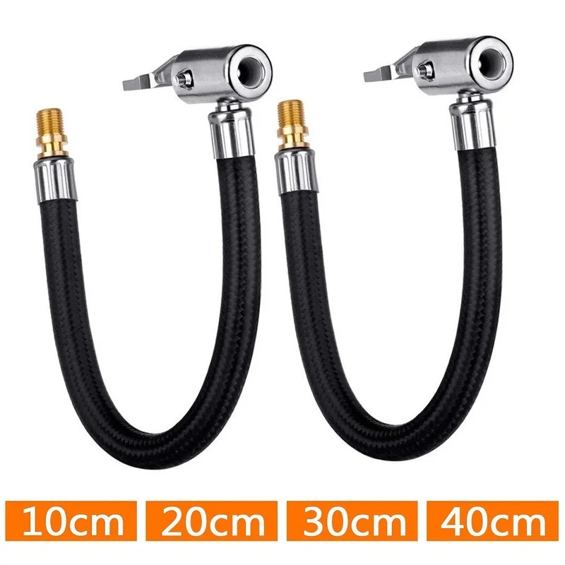 Car Tire Air Inflator Extension Hose Adapter Pump Air Connection for Motorcycle Bike Tyre Inflation Tube 40/30/20/10cm