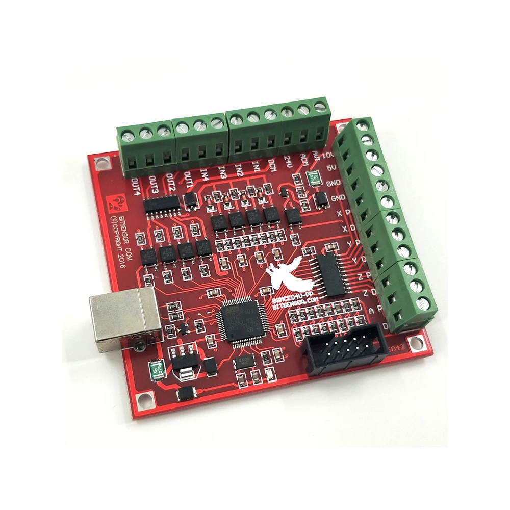 The latest CNC MACH3 100Khz breakout board 4-axis USB interface drive control card Feidiao card motherboard