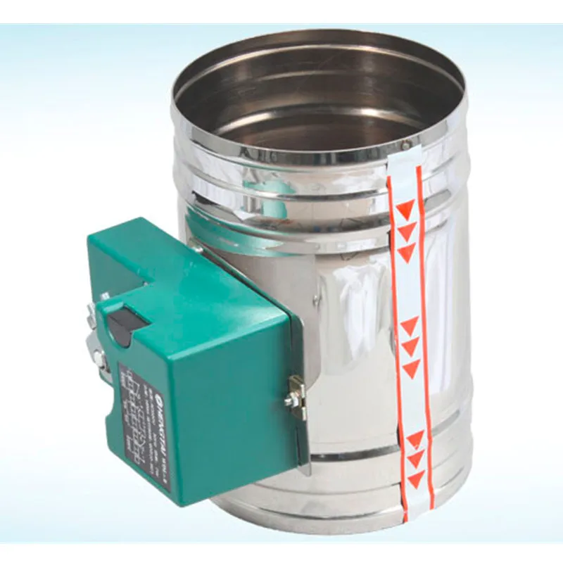 Electric Motorized Air Damper Valve with 16Nm Actuator 60S Response 5 Position Controller Angle Switch 220V for Intelligent HVAC