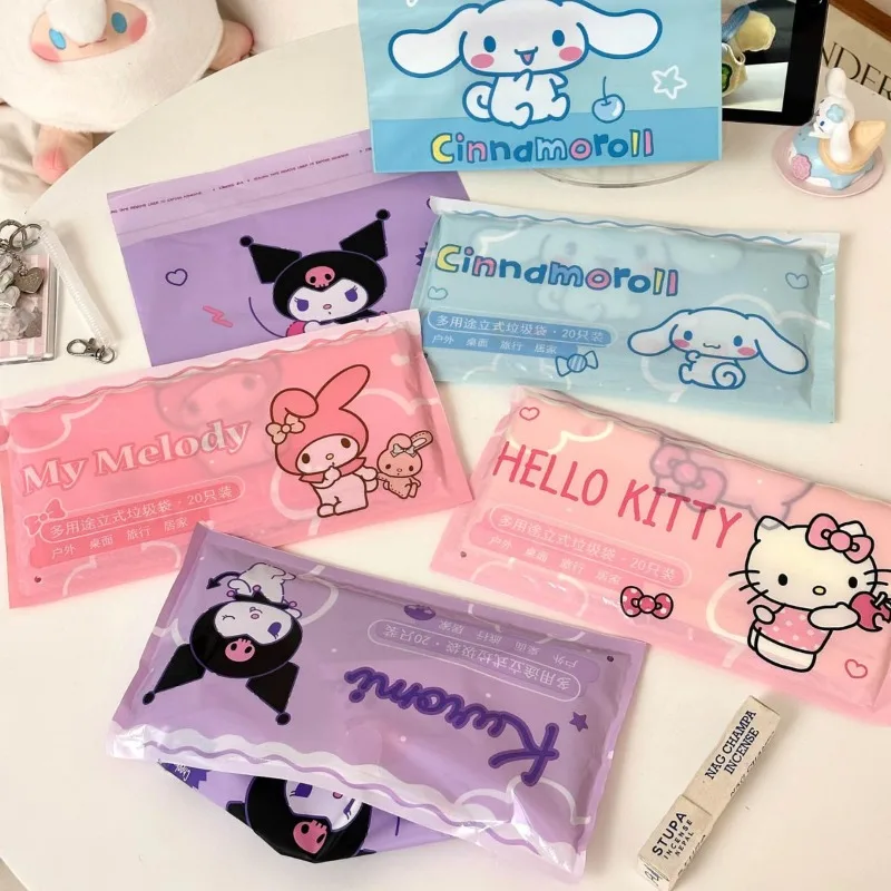 

Hello Kitty Cute Cartoon Garbage Bags Room Kitchen Bathroom Indoor Furnishings Children Women Kawaii Holiday Gift Wholesale