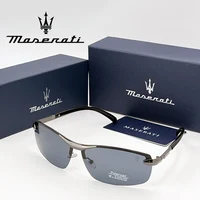 MASERATI UV400 gafas de sol polarizadas ligeras sin marco para ciclismo conducción al aire libre Unisex hombres mujeres gafas de sol diarias 20345