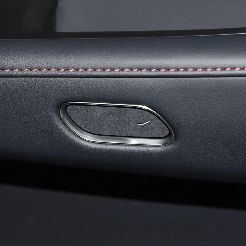 Для нового Refreshed ZEEKR 001 2026, 001 Max Ultra+, 4 шт., замшевая накладка премиум-класса Alcan tara на кнопку переключателя дверного замка автомобиля.