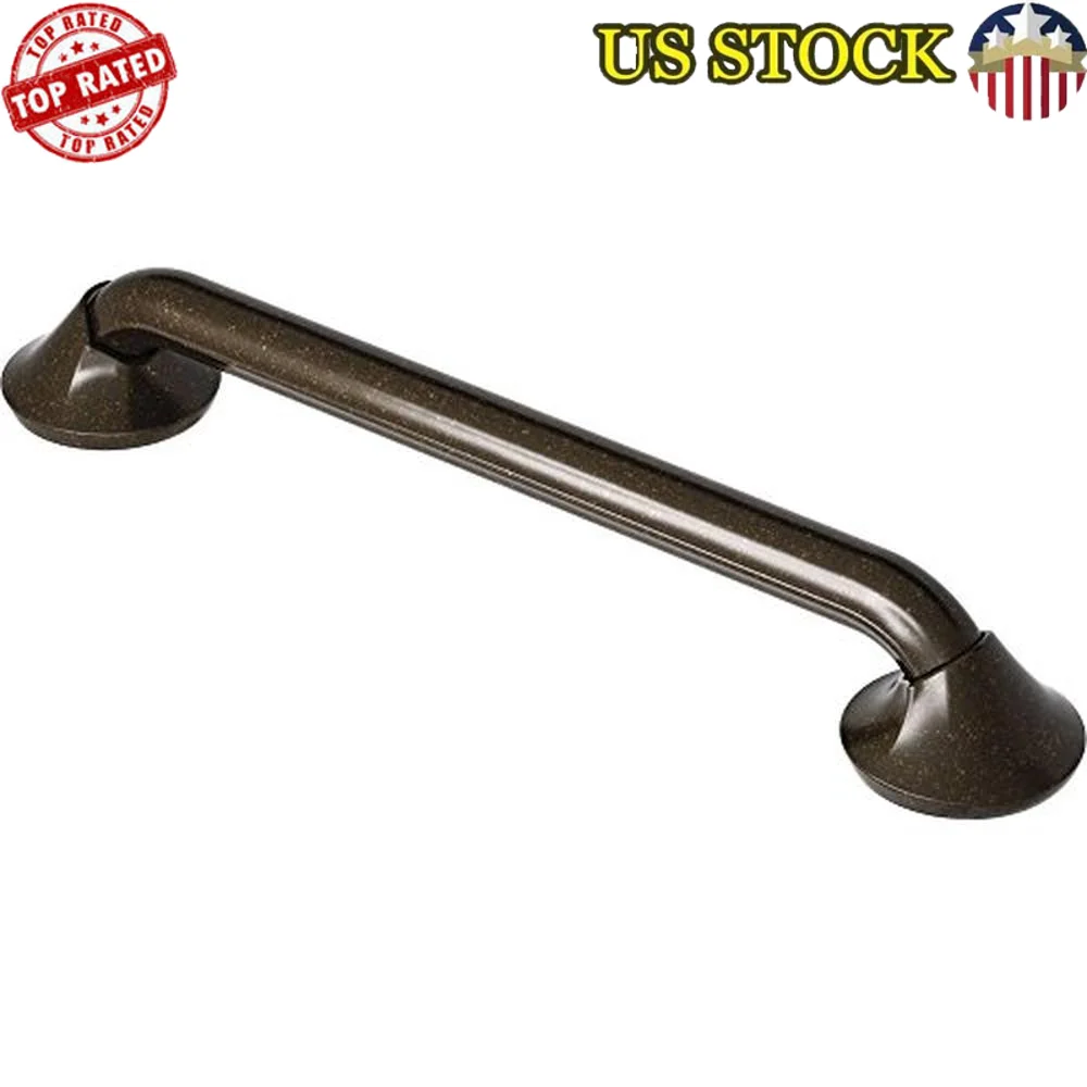 18-inch Stainless Steel Bathroom Grab Bar Oil Rubbed Bronze Transitional Safety Support ADA Compliant Durable Construction