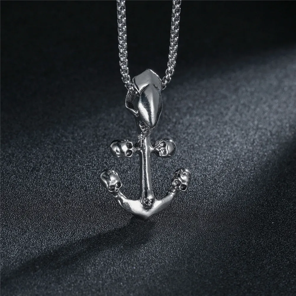 New Fashion Sea Anchor Pendants Sailor Crew Captain Necklace Long Women Men Jewelry Gift Jewelry Choker