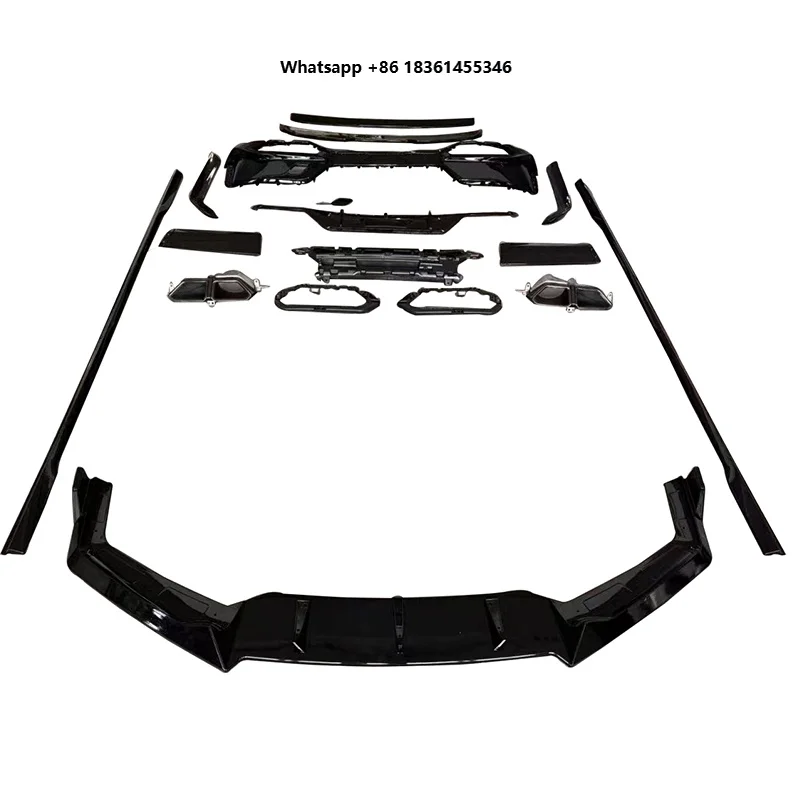 For 7Dream Garage New ABS Conversion Kit G70 Upgrade M760 Black Knight Bodykit Front Lip Side Skirt Rear Diffuser Exhaust Tips