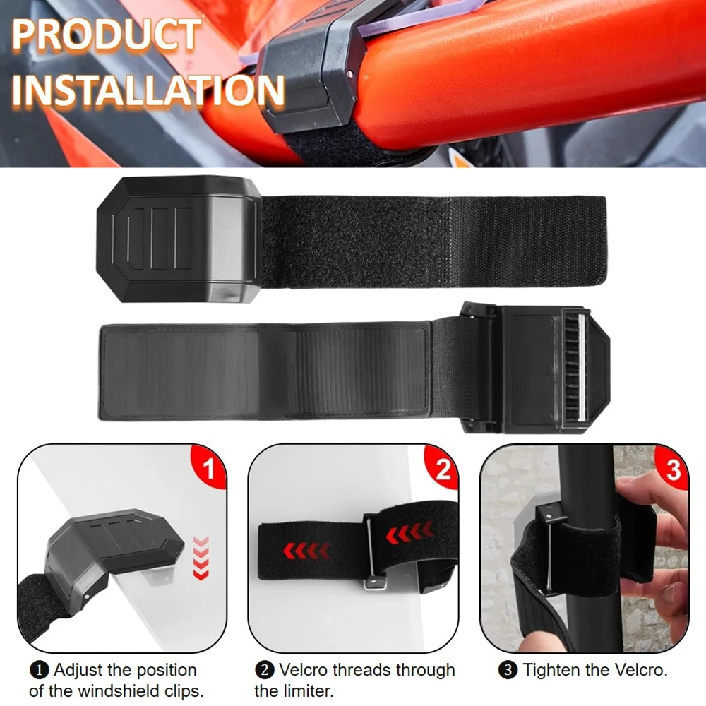 UTV الزجاج الأمامي نافذة HD حامل مشابك كليب ل بولاريس RZR XP Can-Am Maverick 1000R X3