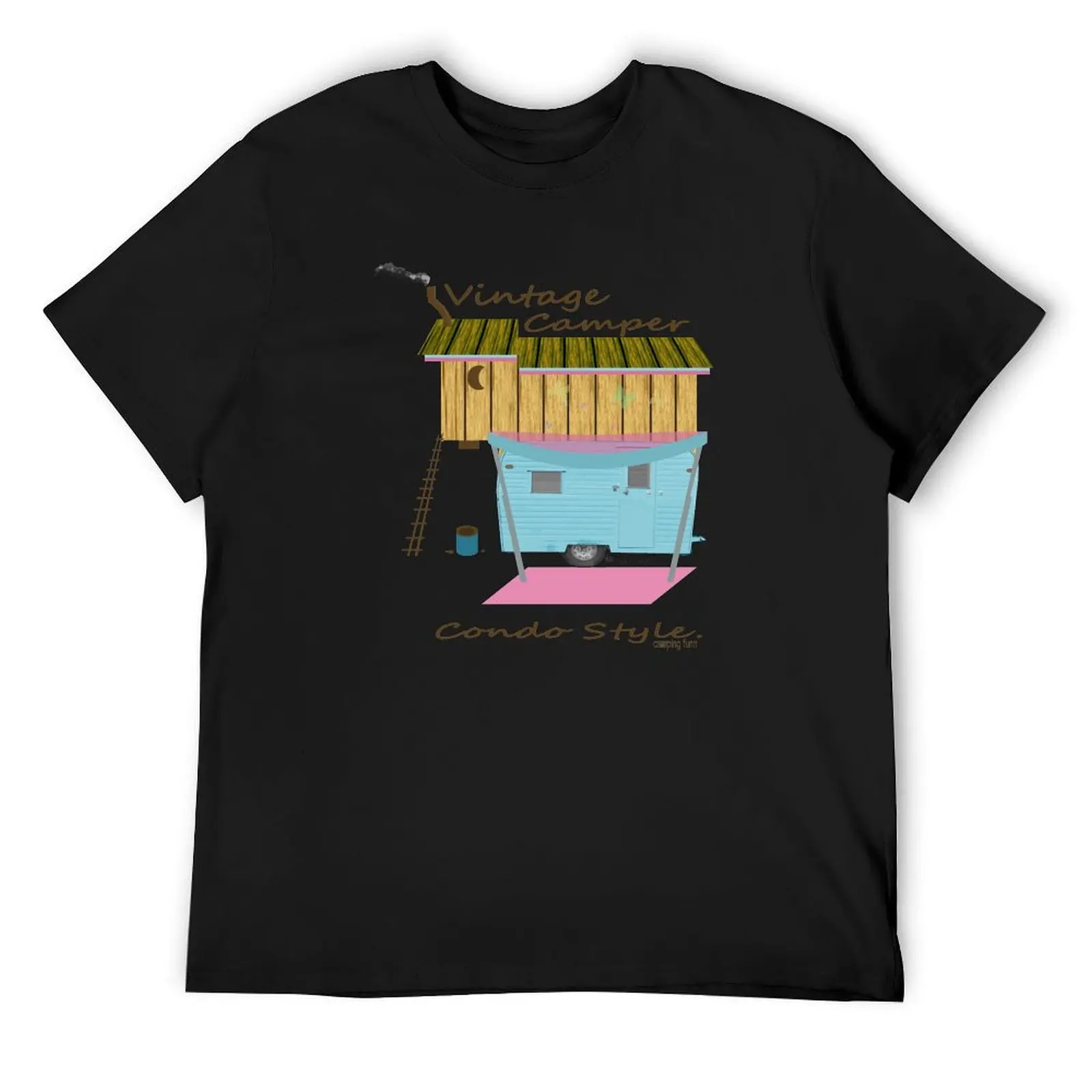 

Vintage Camper Condo Style by Cecile Grace Charles T-Shirt blue lock new edition football t shirt mens t shirt graphic