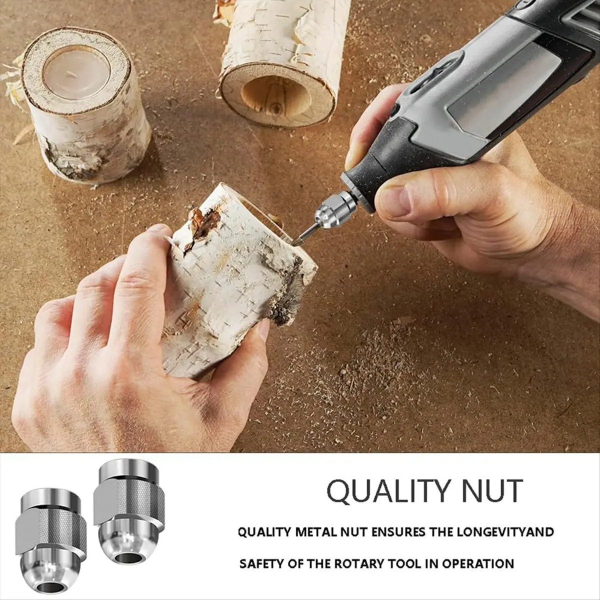 * ABDH Conjunto de pinça de mandril de broca de 16 peças, conjunto de pinça de mandril de broca de 1/32 a 1/8 polegadas com pinça de latão de 11 peças, mandril de 3 peças, chave de 2 peças