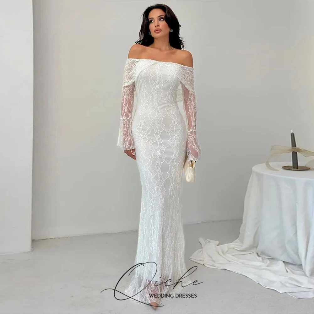 Qiche Boat Neck Lac… - image