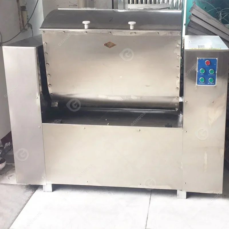 

Electric 400kg Bread Knead Dough Mixer Horizontal Cheap Industry Flour Mix Machine