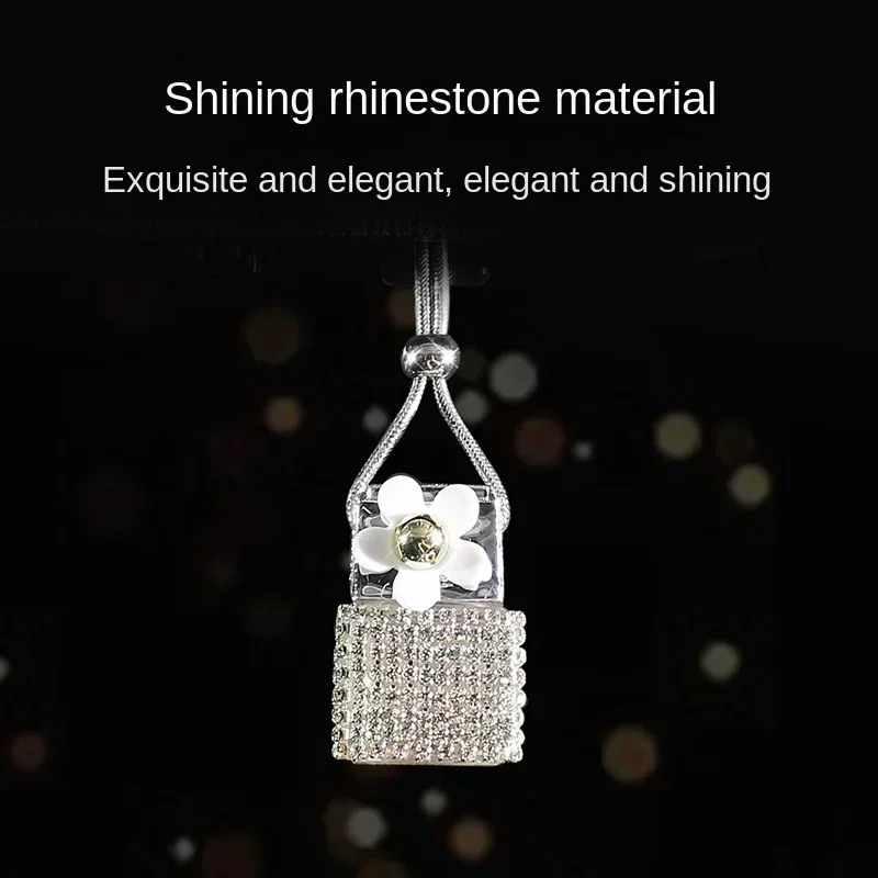 Fashion Diamond Car Accessorie Crystal Auto Rearview Mirror Pendant  full of Bling diamonds  Decoraction Ornaments Birthday Gift