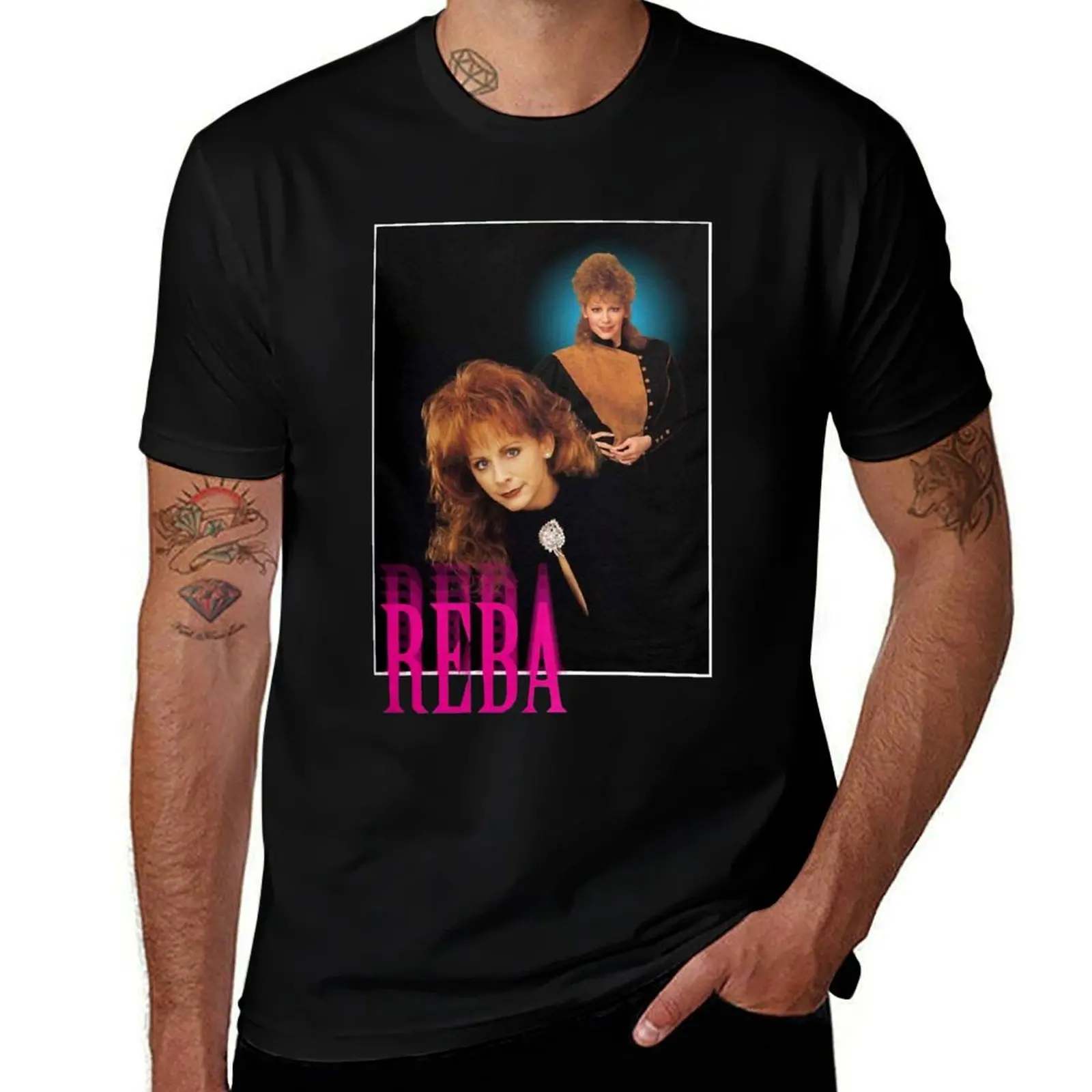 

Reba 90s Classic VIntage T-Shirt t shirts for man pack cotton man tshirt t shirt man designer T-Shirt