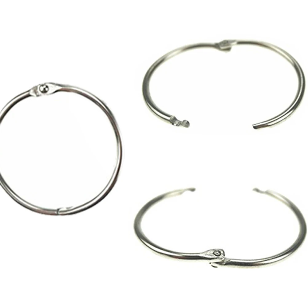 

50 Pcs DIY Scrapbooking Rings Split Circle Stationary Accessories Cards Circles Gathering Album Photo