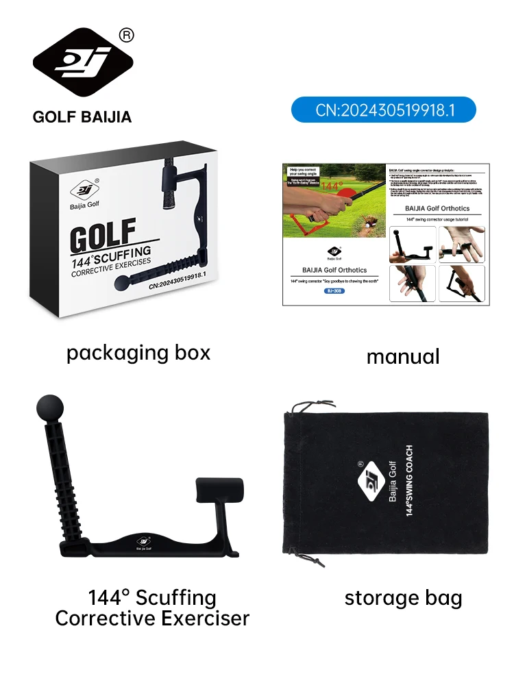 BAIJIA 144 Golf Swing Training Aid - Golf Wrist Hinge Trainer - Korzycja postawy i postawy - Poprawia moc i odległość - Pomoc — zdjęcie 5