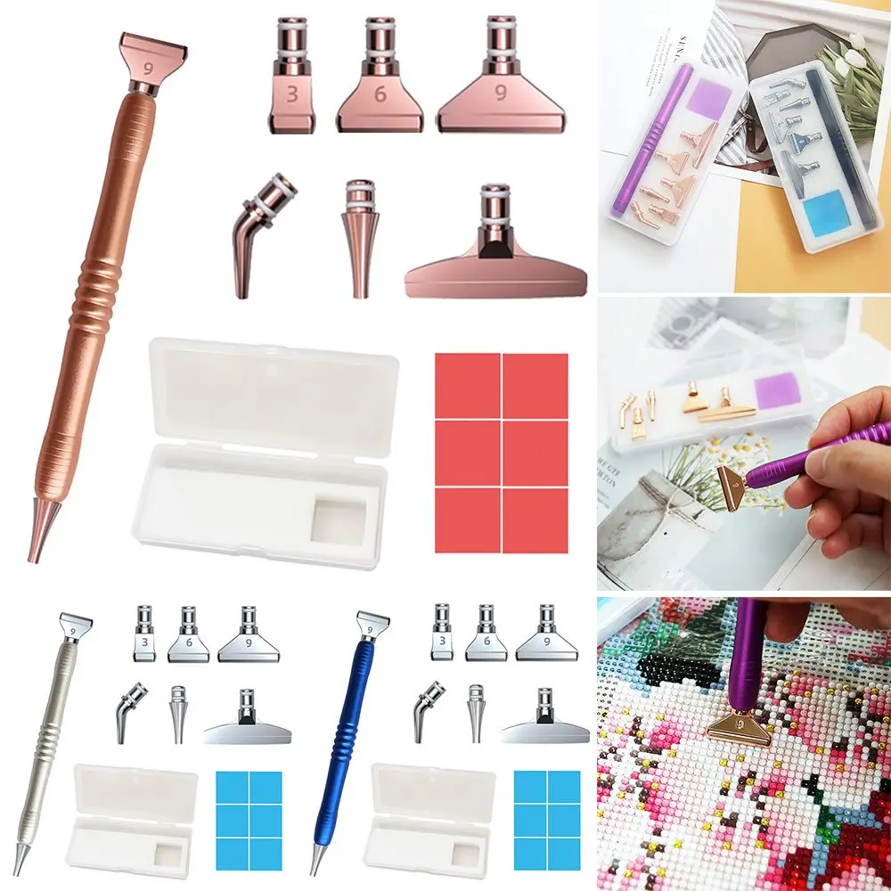 

Cross Stitch 5D Diamond Painting Sewing Accessories Alloy Replacement Pen Heads Glue Clay Diamond Painting Pen Point Drill Pen