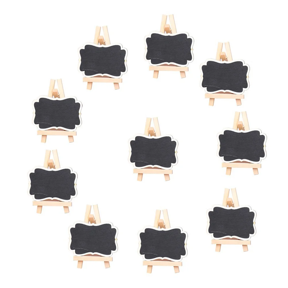 

10Pcs Mini Chalkboard Place Cards Framed Chalkboard Easel for Event Table Decor Small Blackboard Desk Signs Small Blackboard