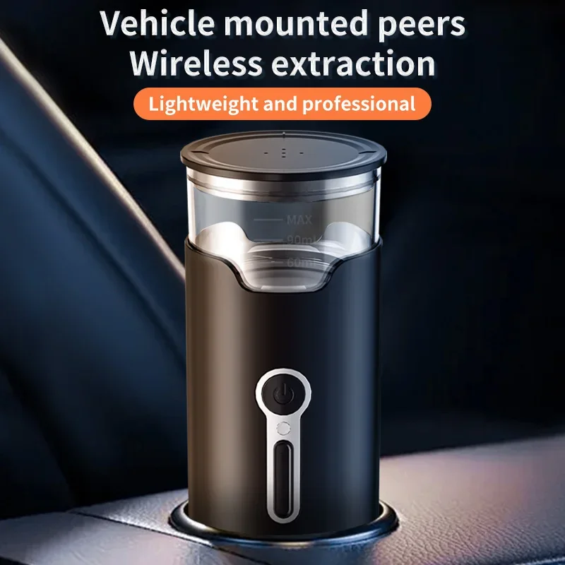 Small Travel Manual Coffee Maker Capsules Mini Manual Press Portable Espresso Coffee Maker for Power or Capsules