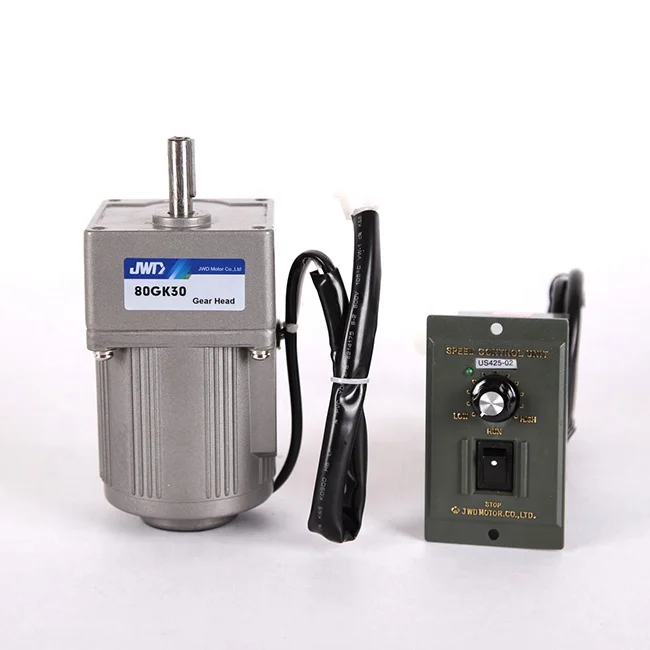 JWD สูง Rpm สามเฟส 15w 20w 70mm Ac ไฟฟ้าเกียร์มอเตอร์เบรค Induction Motor-3IK15GK