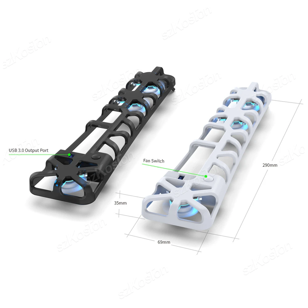 PS5 プロ用冷却ファン外部ファン静音クーラー調整可能な速度モードブルー LED プレイステーション 5 プロコンソールゲームアクセサリー