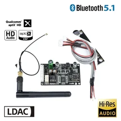 QCC5125 ES9038Q2M LDAC 5.1 Lossless HiFi Bluetooth Audio Receiver QCC3034 ES9018K2M Decoding Board For Car Amplifier