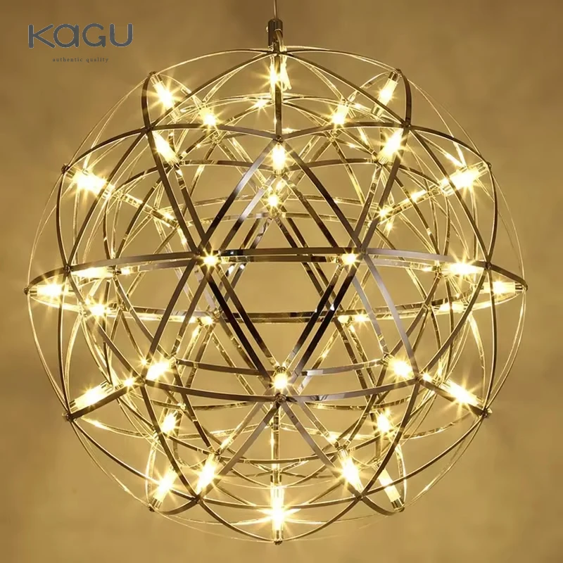 Nordic Modern LED Pendant Lamp for shop Ball Fireworks Loft Pendant Light Lustre Decorative Hanging Vintage Ceiling Pendant Lamp