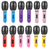 12pcs Inflatable Toy Inflatable Microphone Toys Prop Toy Simulate Toy Inflatable Microphone Toys Prop Prop Party Toy Inflatable